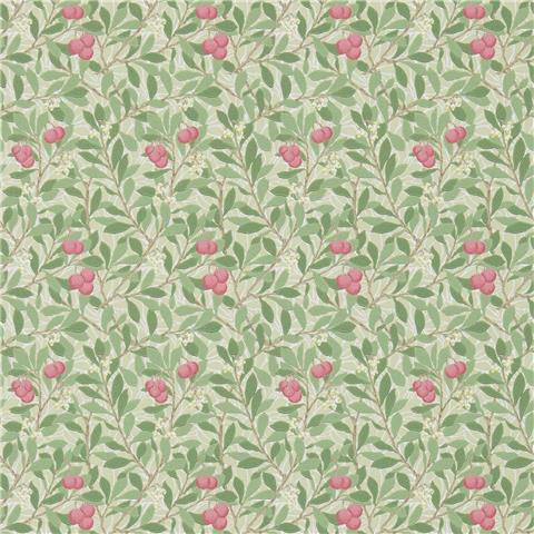 William Morris, Morris & Friends Wallpaper Arbutus 214720 Olive/Pink