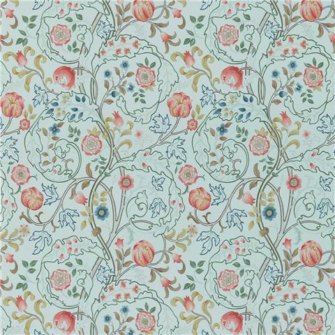 William Morris, Morris & Friends Wallpaper Mary Isobel 214731 Sky Blue/Pink