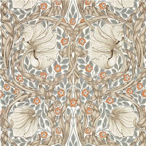William Morris, Morris & Friends Wallpaper Pimpernel 217364 Linen/Coral