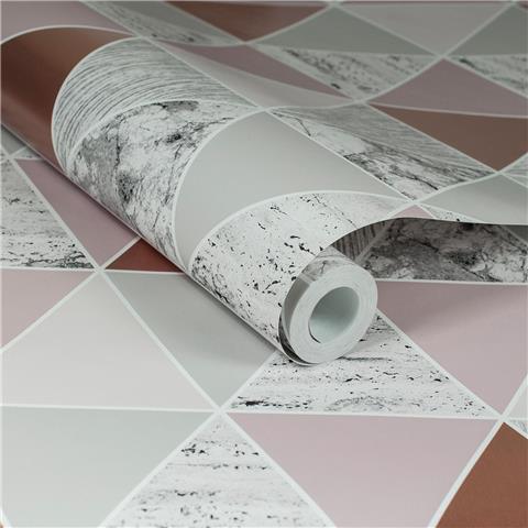 GRAHAM AND BROWN Balance WALLPAPER COLLECTION Reflections 103290 Rose