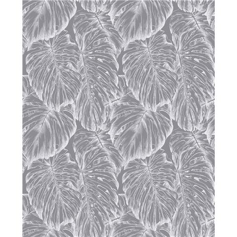 Graham and Brown Hybrid Wallpaper Collection Tropical 103769 Pewter