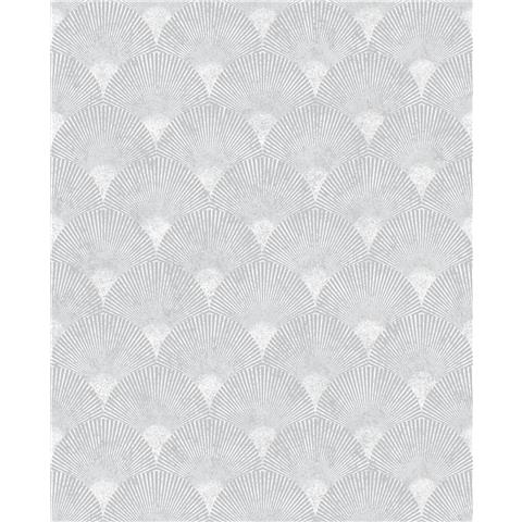 GRAHAM AND BROWN ESTABLISHED WALLPAPER COLLECTION Fan 104301 Silver/Grey