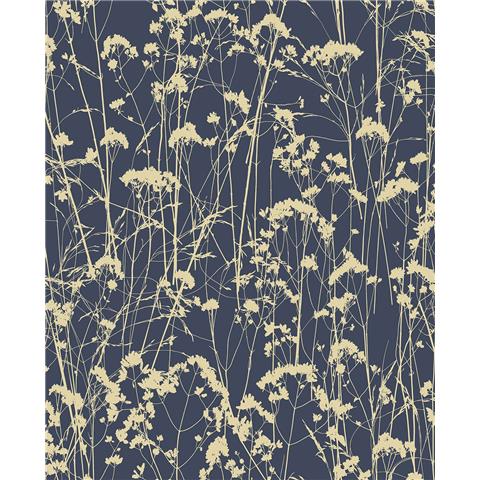 GRAHAM AND BROWN Silhouette WALLPAPER COLLECTION Grace 105460 midnight