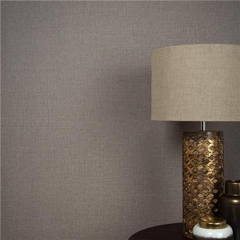 GRAHAM AND BROWN Minimalist WALLPAPER COLLECTION Linen 105855 Chocolate