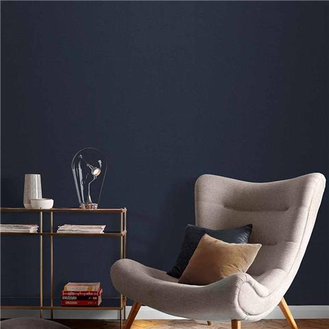 GRAHAM AND BROWN Silhouette WALLPAPER COLLECTION Midnight Plain 107625 Navy