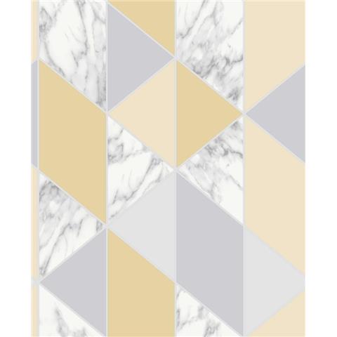 Fresca Wallpaper marble geo 108296 yellow
