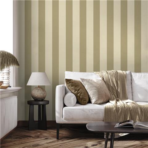 Belgravia Fernhurst Stripe Wallpaper 1116 Beige/Gold