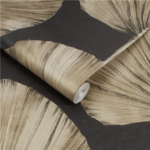 GRAHAM AND BROWN Explorer WALLPAPER COLLECTION Palm Fern 112194 Charcoal