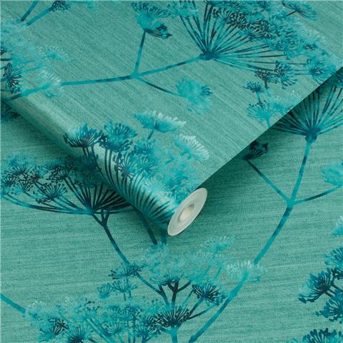GRAHAM AND BROWN Floriculture WALLPAPER COLLECTION Hortus 112204 Teal