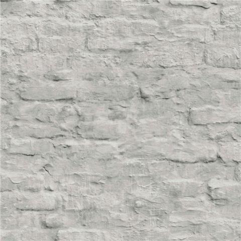 NEXT Contemporary brick WALLPAPER 118305 white