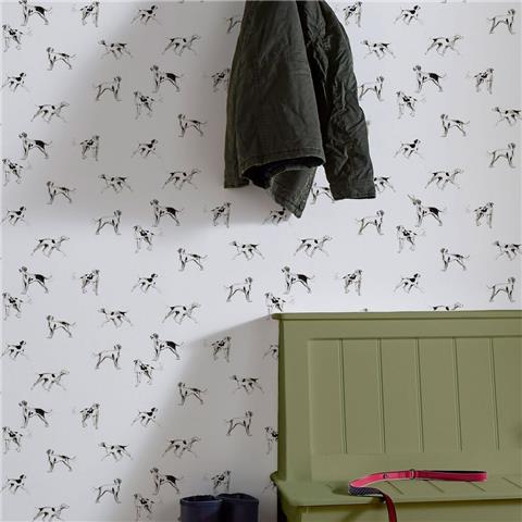 Joules Sketchy Dogs Creme Wallpaper 118559