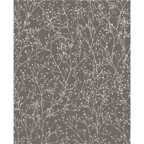Clarissa Hulse Gypsophila Wallpaper 120369 Mocha/Silver