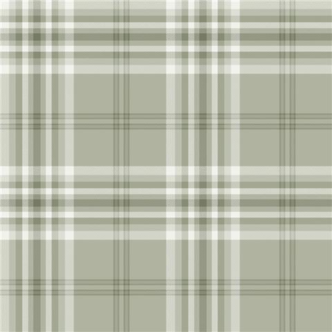 CATHERINE LANSFIELD KELSO CHECK PLAID WALLPAPER 165526 Sage