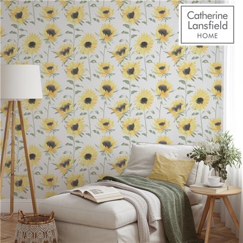 CATHERINE LANSFIELD Painted Sunflowers WALLPAPER 206521
