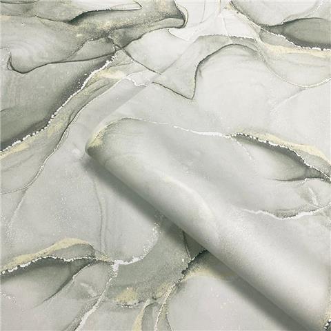 Muriva Elysian Marble Wallpaper 212513 Green/Gold