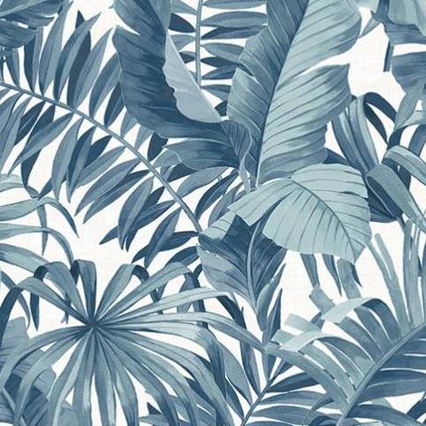 Alfresco Tropical Palm Wallpaper 2744-24133 Blue