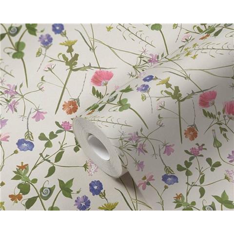 Turnowsky Country Diary Floral Wallpaper 38901-2 Beige/Multi
