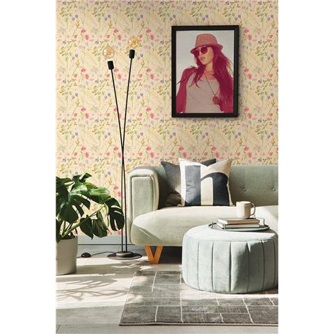 Turnowsky Country Diary Floral Wallpaper 38901-3 Sunflower/Multi