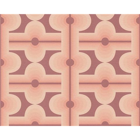 AS CREATIONS RETRO CHIC Graphics WALLPAPER 395332 Red/Pink