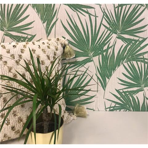 Zambaiti Parati Aurora palm Wallpaper 4990 green