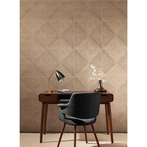 York Mid Century Wallpaper-Optic Y6221302 Coffee/Gold