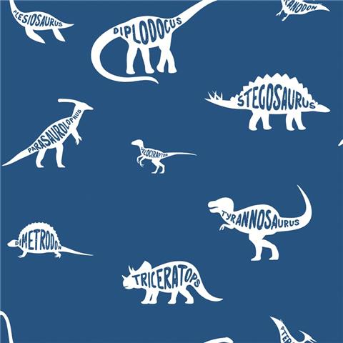 Over the Rainbow Wallpaper-Dino Dictionary 90901 blue