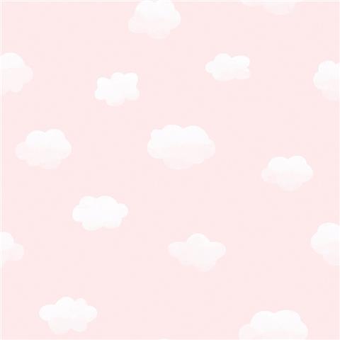 Over the Rainbow Wallpaper-Cloudy Sky 90992 Pink