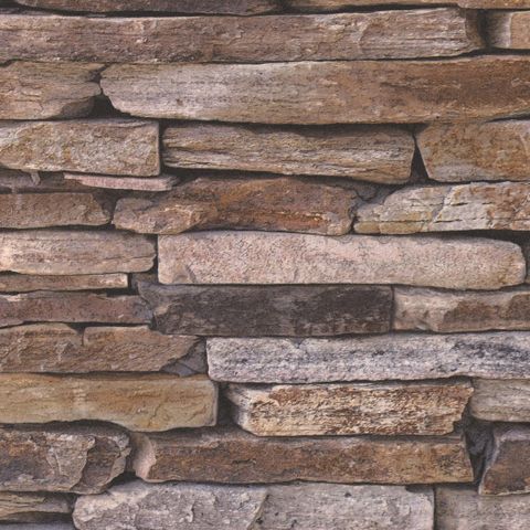 Wood and Stone Natural Look Wallpaper 9142-17
