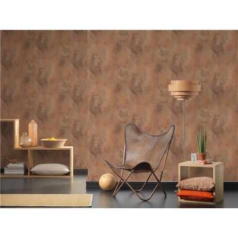 AS Creations Elements Industrial Look Wallpaper 95391-3 Terracotta