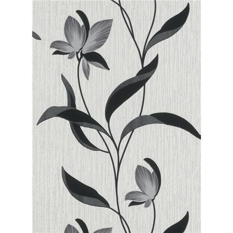 Erismann Fleur Floral Wallpaper 9730-15 Silver