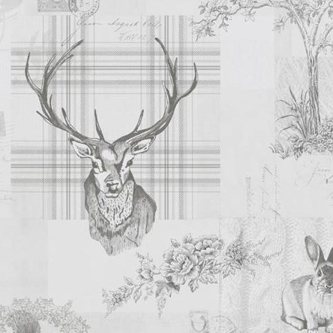 K2 Feature Wallpapers by Holden Richmond Stag Grey 98013