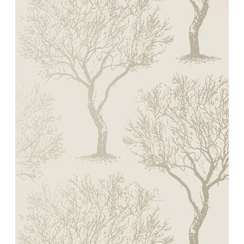 Anna French Seraphina Winfell Forest Wallpaper AT6001 Silver on Neutral