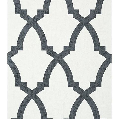 Anna French Seraphina Brock Trellis Wallpaper AT6022 Black and White