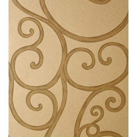 Anna French Seraphina Palace Gate Scroll Wallpaper AT6053 Metallic Gold