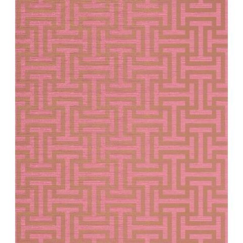 Anna French Serenade Rymann Wallpaper AT6152 Metallic Gold on Pink