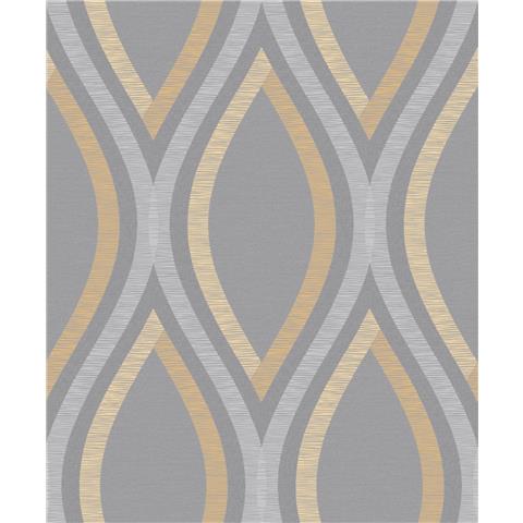 Grandeco Life Contemporary Style wallpaper A44503 yellow