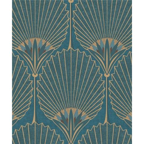 Asperia Art Deco Style Wallpaper A54902 Teal