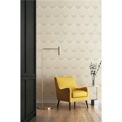 Asperia Art Deco Style Wallpaper A54903 Cream