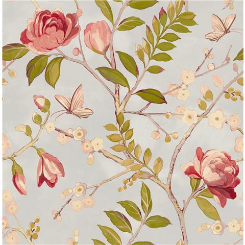 Grandeco Lola Floral Wallpaper A68804 Red