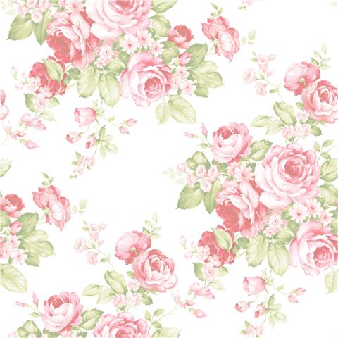 Abbey Rose 4 Floral Wallpaper AB27612