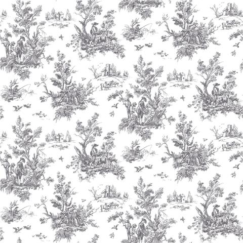 Abbey Rose 4 Toile Wallpaper AB42413