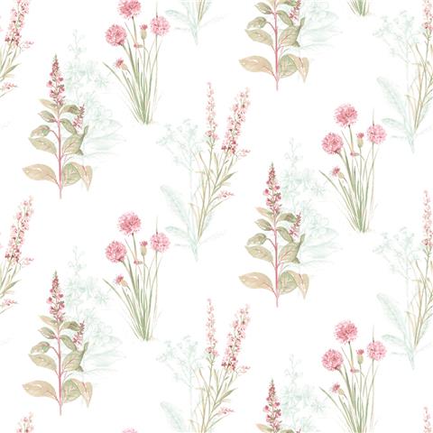 Abbey Rose 4 Floral Wallpaper AB42442