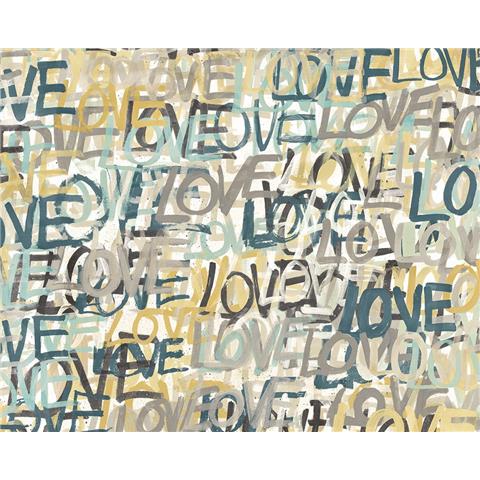 Ohpopsi Concept Wallpaper Love Scribble CEP50121 Polished cement