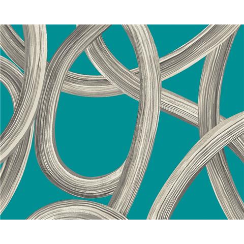 Ohpopsi Concept Wallpaper Twisted Geo CEP50124 Turquoise
