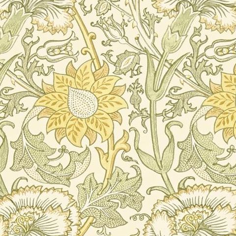 Morris & Co Wallpaper-Pink and Rose 212569 Cowslip/Fennel