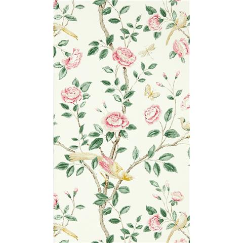 Sanderson Caspian Wallpaper Andhara 216795 Rose/Cream
