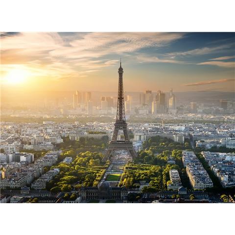 DESIGN WALLS travelling MURAL Eiffel tower (350CM WIDE X 255CM HIGH)