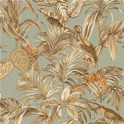 design id Wallstitch Wallpaper Exotic Floral DE120017