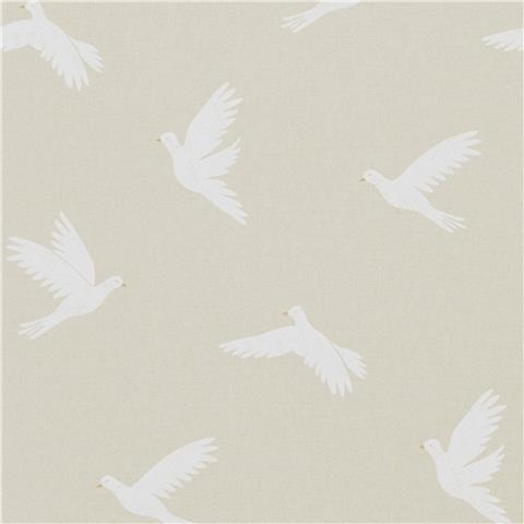 Sanderson Potting Room wallpaper Paper Doves 216378 linen