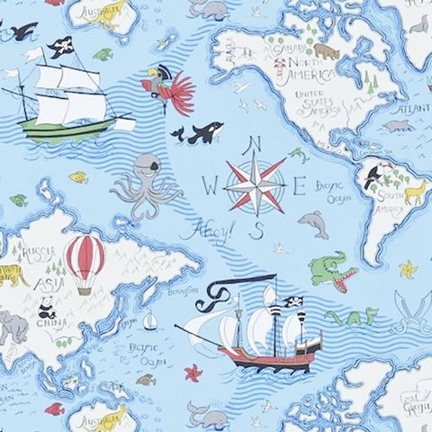 Little Sanderson Abracazoo Wallpaper-Treasure Map 214038